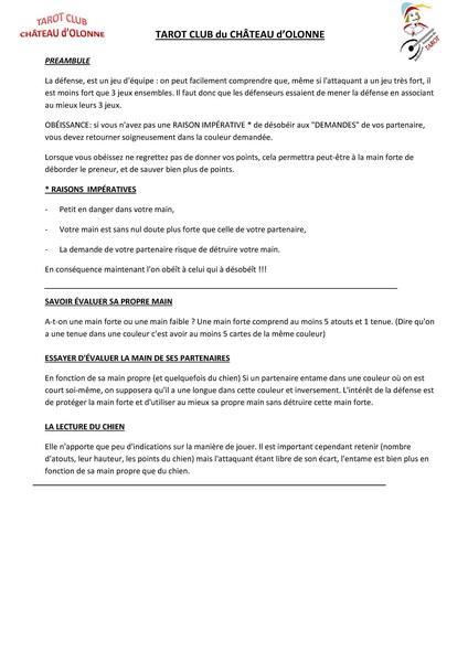 Tarot regles generales defense page 1